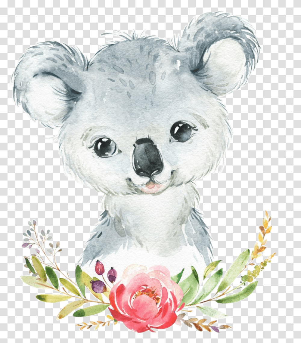Watercolor Handpainted Sticker By Stephanie Cute Drawings Animals, Plant, Graphics, Art, Floral Design Transparent Png