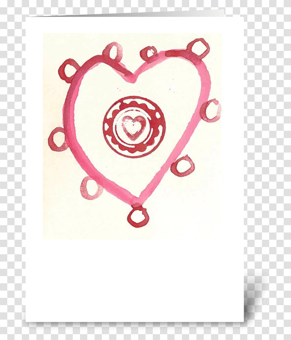 Watercolor Heart With Circles Heart, Dynamite, Bomb, Weapon, Weaponry Transparent Png