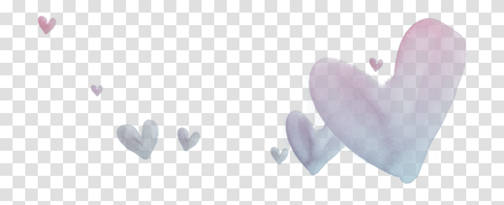 Watercolor Hearts Ftestickers Sticker Heart Heart, Flower, Plant, Blossom, Bird Transparent Png