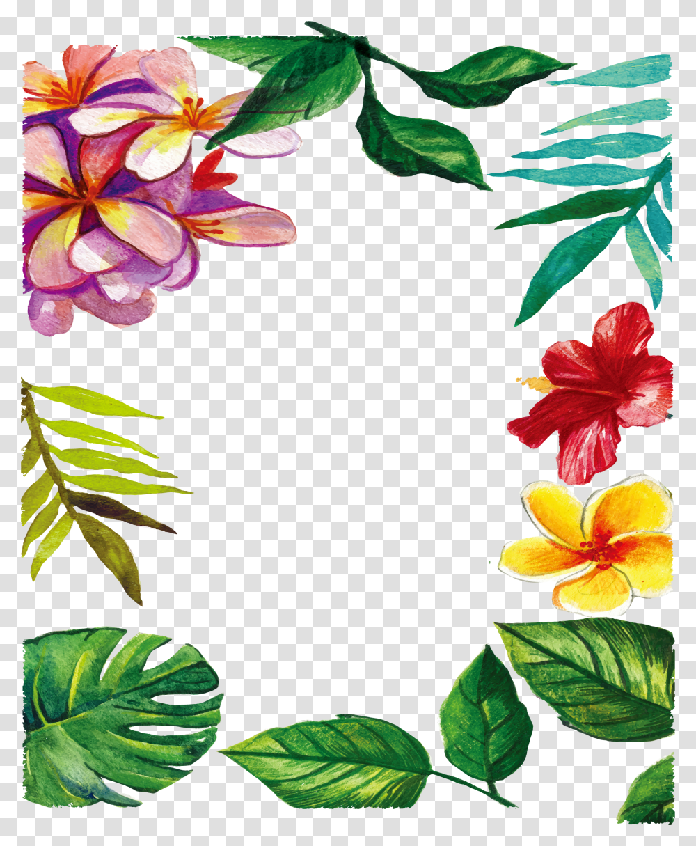 Watercolor Leaves Flower Painting, Plant, Leaf, Blossom Transparent Png