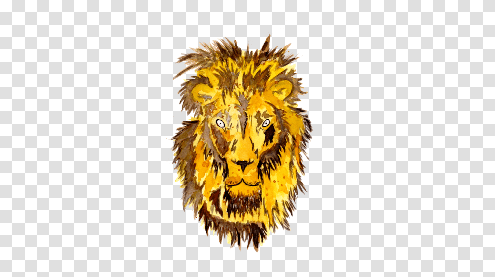 Watercolor Lion Head By Zeichenbloq Inktale, Mammal, Animal, Wildlife, Art Transparent Png