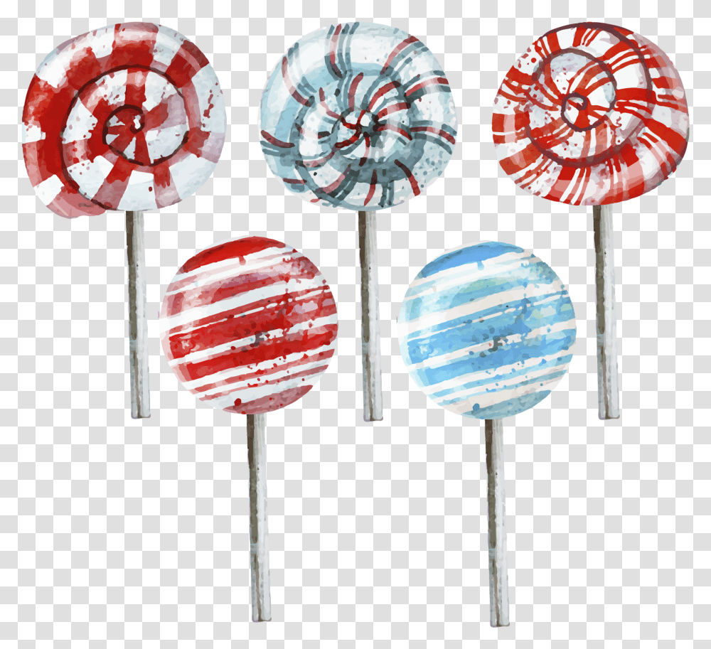 Watercolor Lollipops Download Lollipops Watercolor, Candy, Food, Lamp Transparent Png
