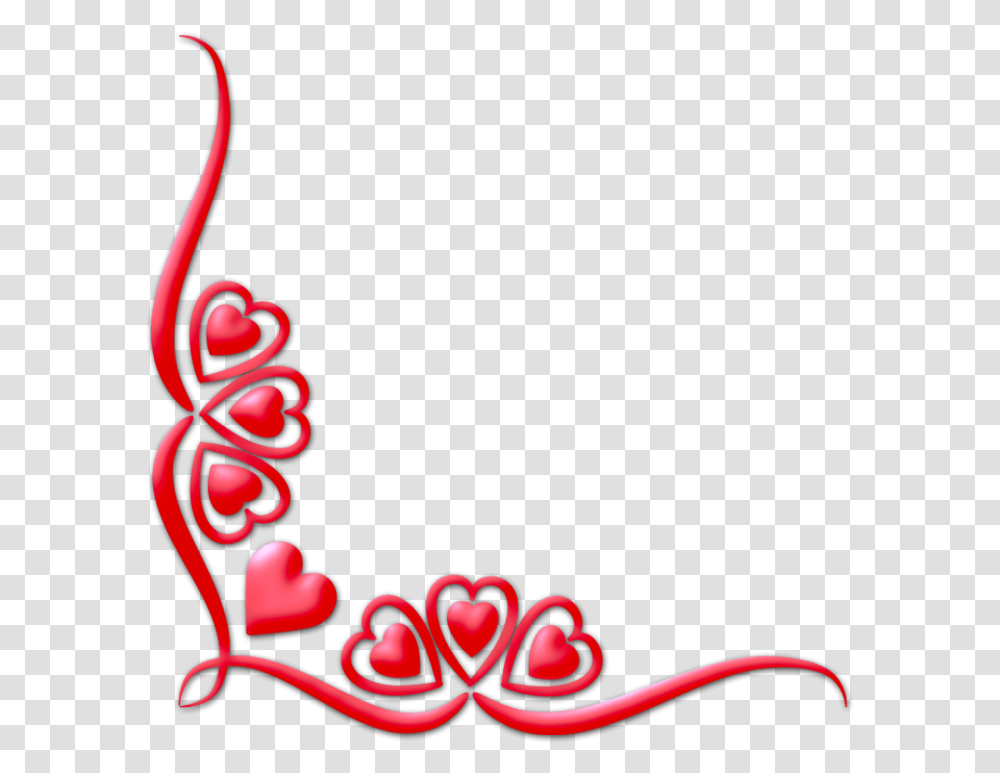 Watercolor Love Corners Valentine Clipart Corner Valentines Day Border, Floral Design, Pattern, Dynamite Transparent Png