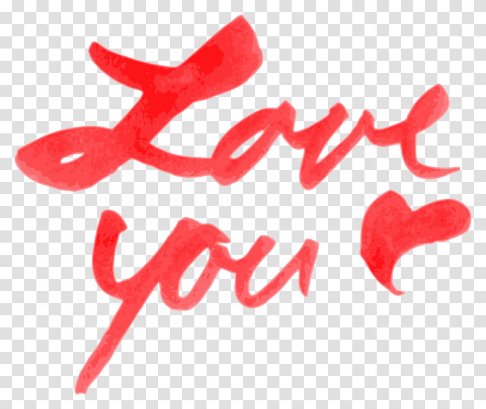 Watercolor Love You Text 3 1 Love You Watercolor, Handwriting, Calligraphy, Label, Alphabet Transparent Png