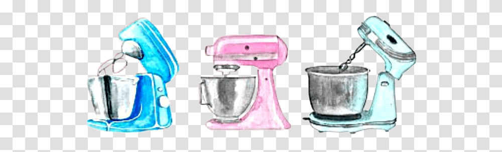 Watercolor Mixer Blender Kitchenaid Kitchenware Cooking Mixer Sketches Watercolor, Appliance Transparent Png