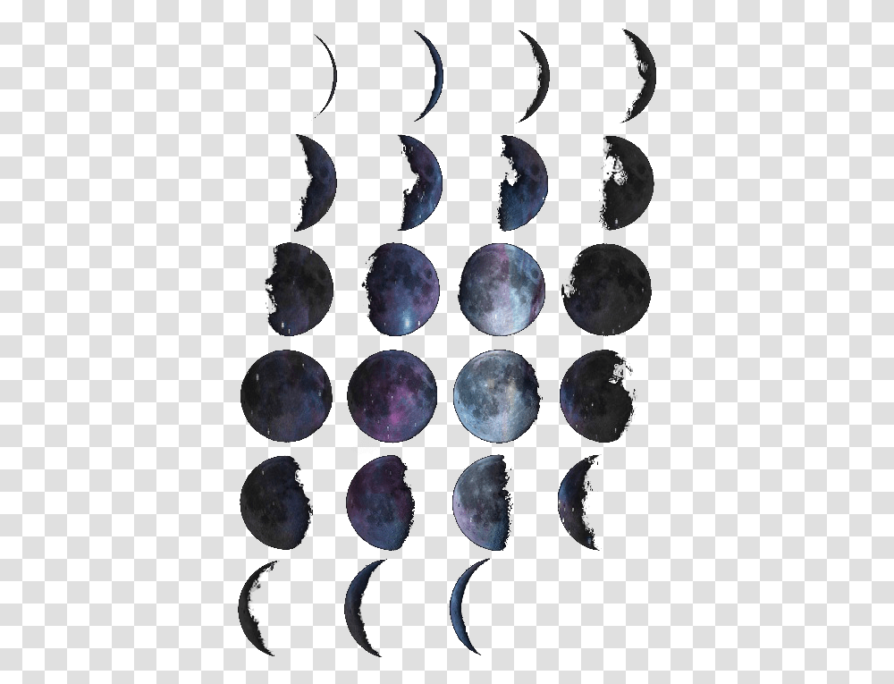 Watercolor Moon Phases, Nature, Outdoors, Eclipse, Astronomy Transparent Png