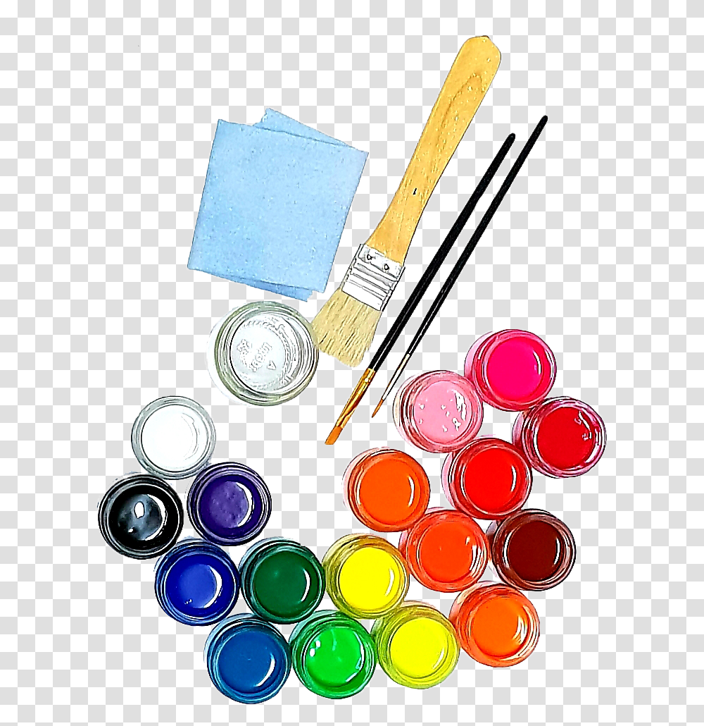 Watercolor Paint, Paint Container, Palette, Brush, Tool Transparent Png