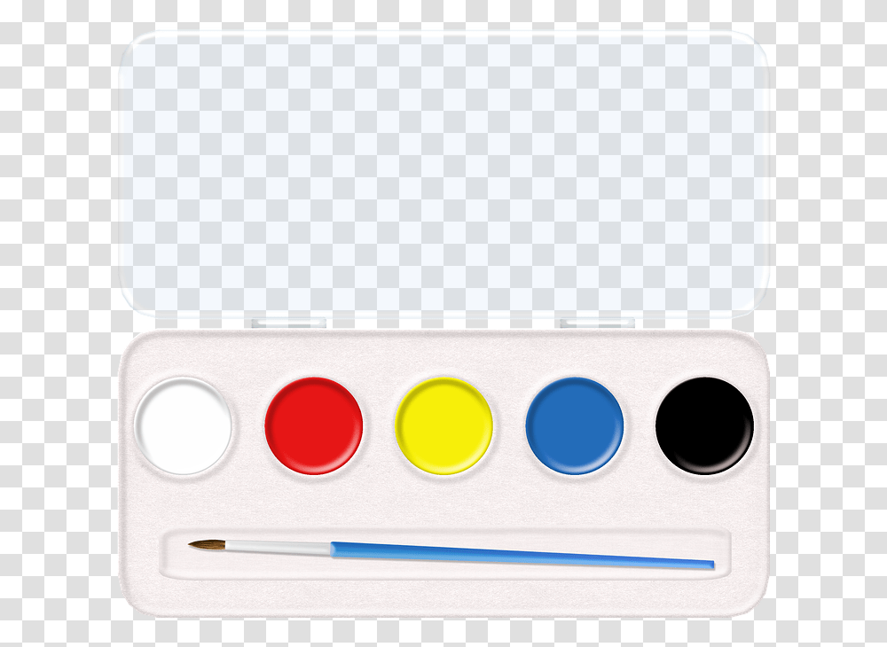 Watercolor Paint, Palette, Paint Container, White Board Transparent Png