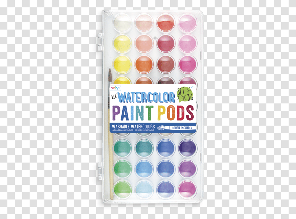 Watercolor Paint Pods, Paint Container, Medication, Pill, Palette Transparent Png