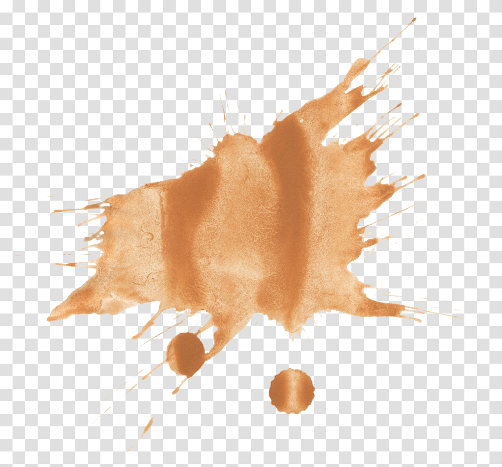 Watercolor Paint Splatter Brown, Stain, Back Transparent Png