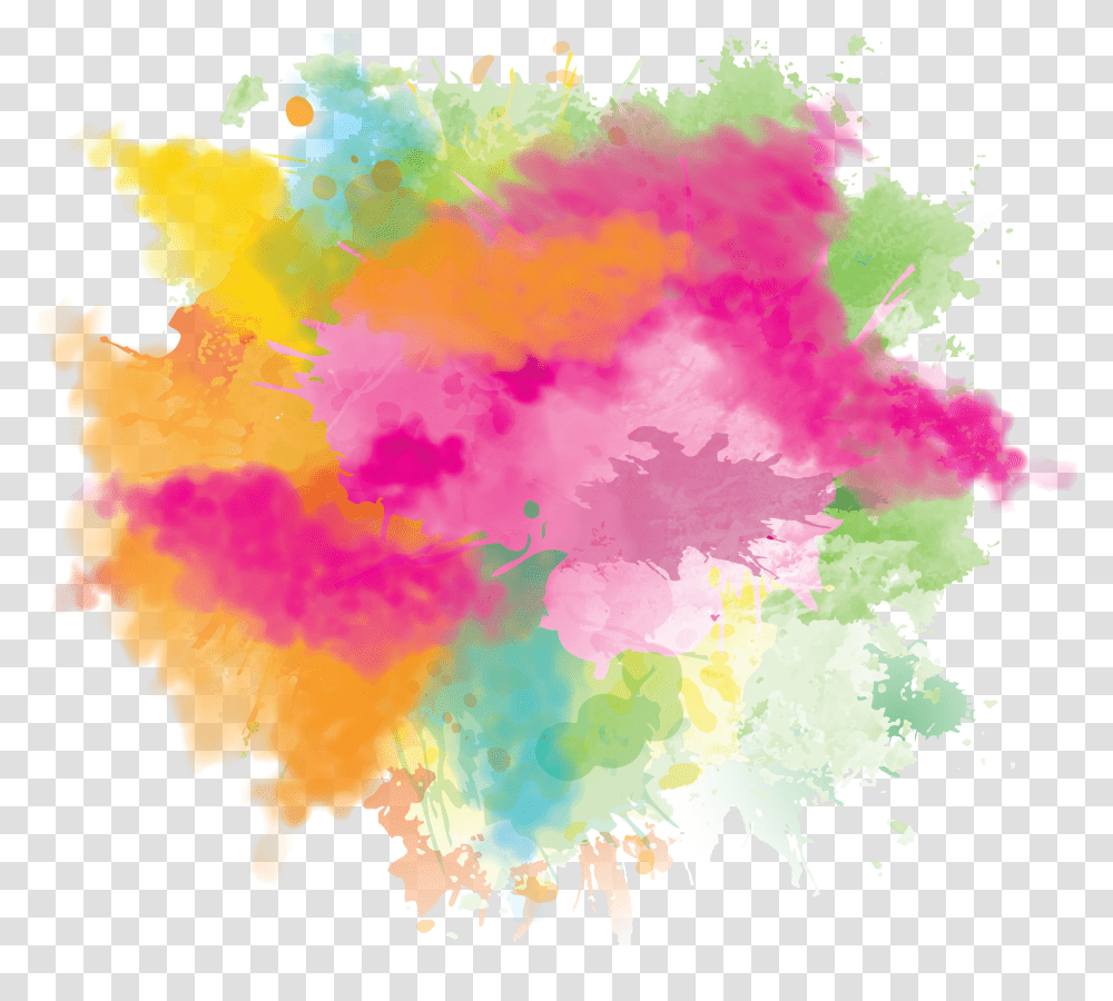 Watercolor Paint Splatter, Pattern, Ornament Transparent Png