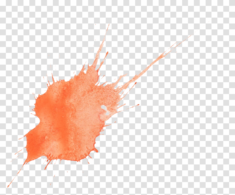 Watercolor Paint Splatters Orange, Bonfire, Flame, Stain, Hand Transparent Png