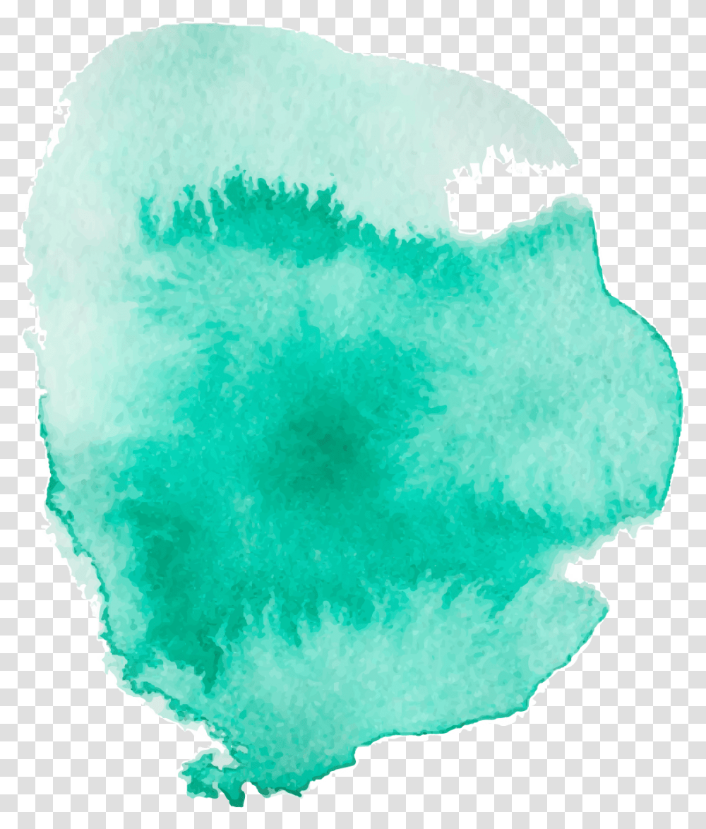 Watercolor Paint, Sponge, Turquoise, Stain, Rug Transparent Png