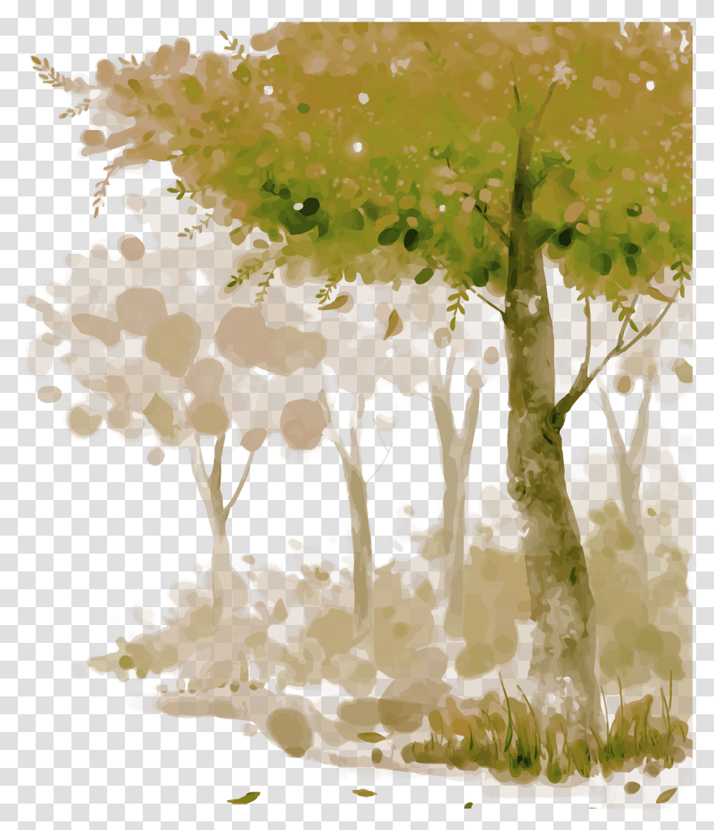 Watercolor Painting Adobe Illustrator Texture, Nature, Outdoors, Ice, Plant Transparent Png