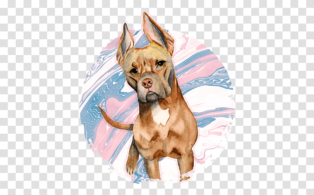 Watercolor Painting, Bulldog, Pet, Canine, Animal Transparent Png