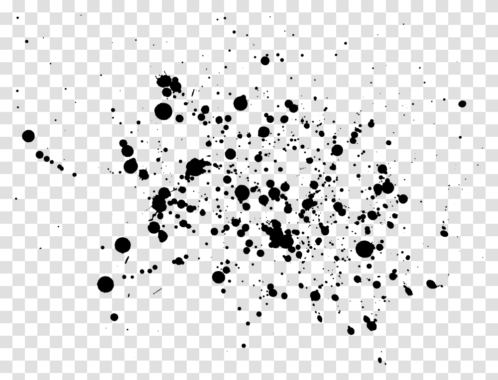 Watercolor Painting Ink Black Paint Splatter, Gray, World Of Warcraft Transparent Png