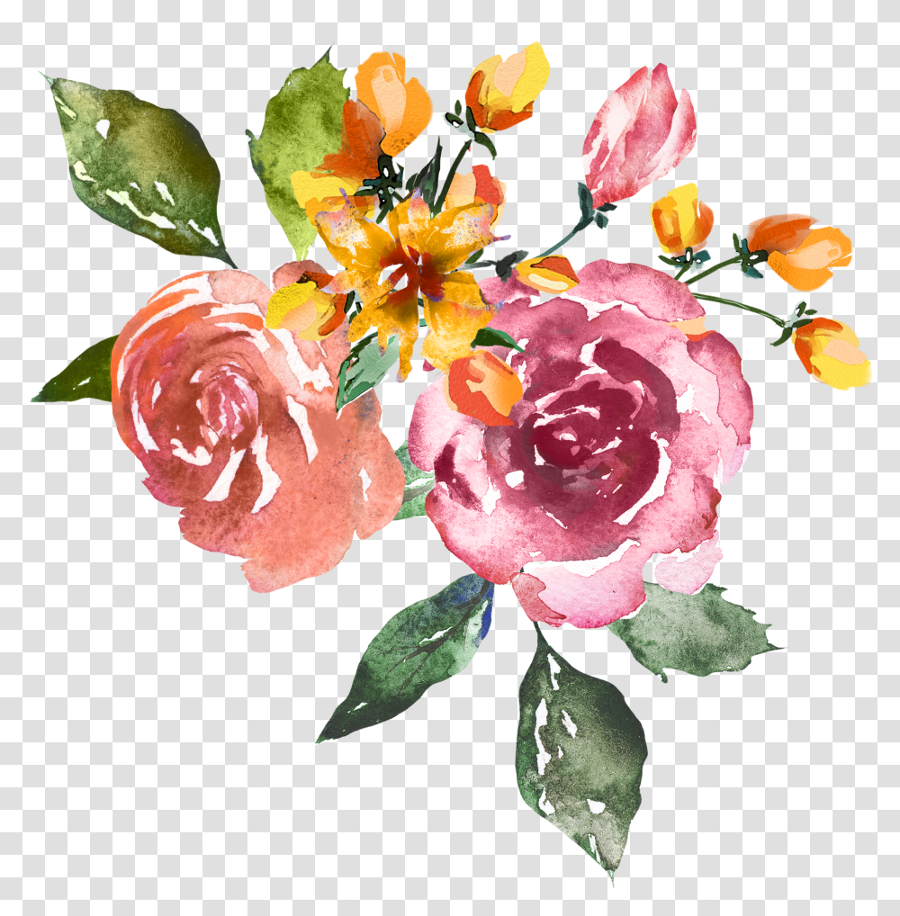 Watercolor Painting, Plant, Flower, Blossom, Flower Arrangement Transparent Png