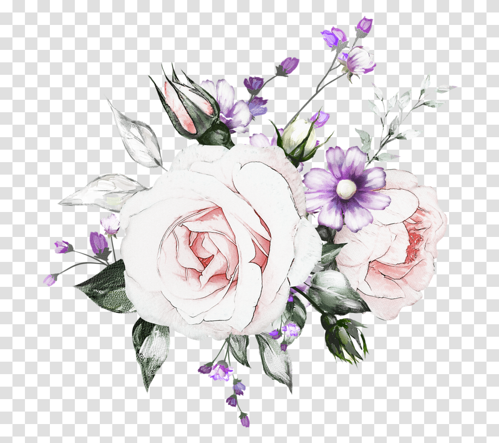 Watercolor Painting, Plant, Flower, Blossom, Flower Bouquet Transparent Png