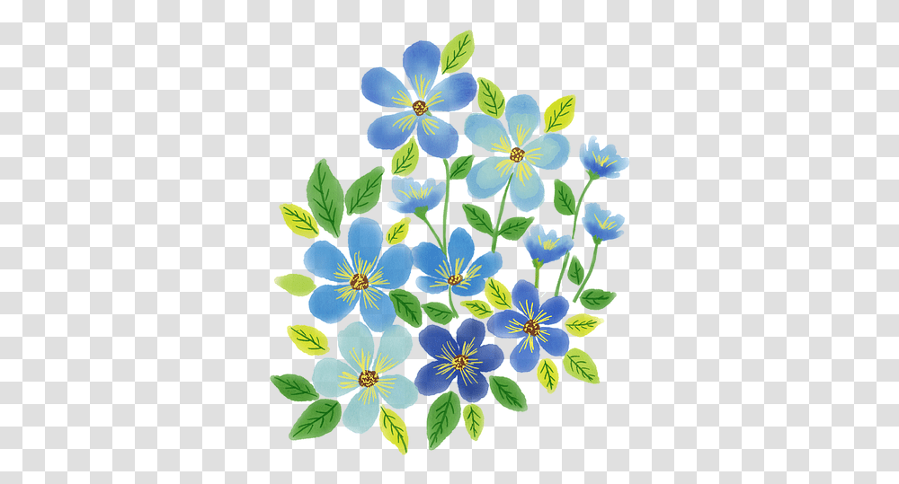 Watercolor Painting, Plant, Flower, Blossom, Geranium Transparent Png