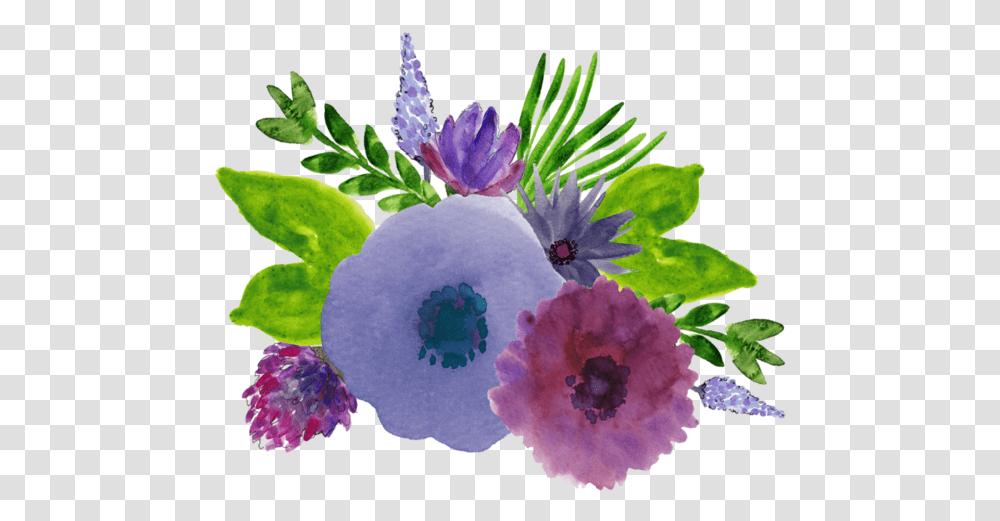 Watercolor Painting, Plant, Flower, Petal, Purple Transparent Png