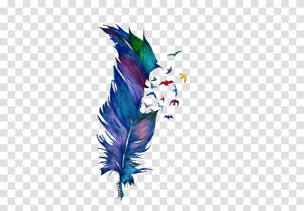 Watercolor Painting Tumblr Tattoo Feather Watercolor, Iris, Flower, Plant, Leaf Transparent Png