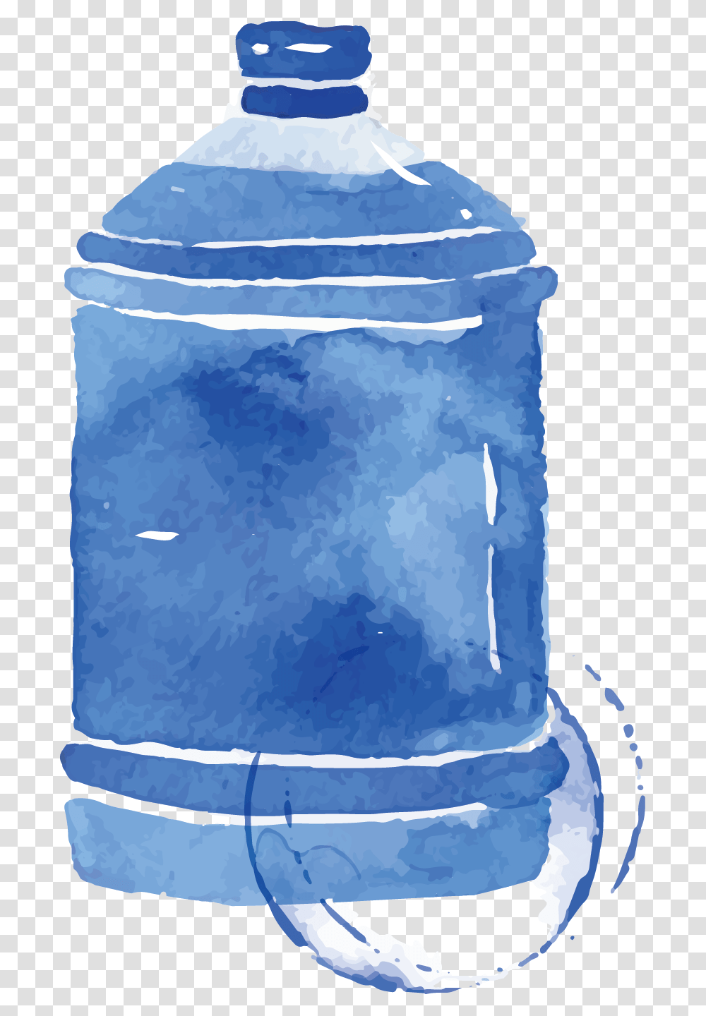 Watercolor Painting Water Bottle, Pillow, Cushion, Bag, Paper Transparent Png