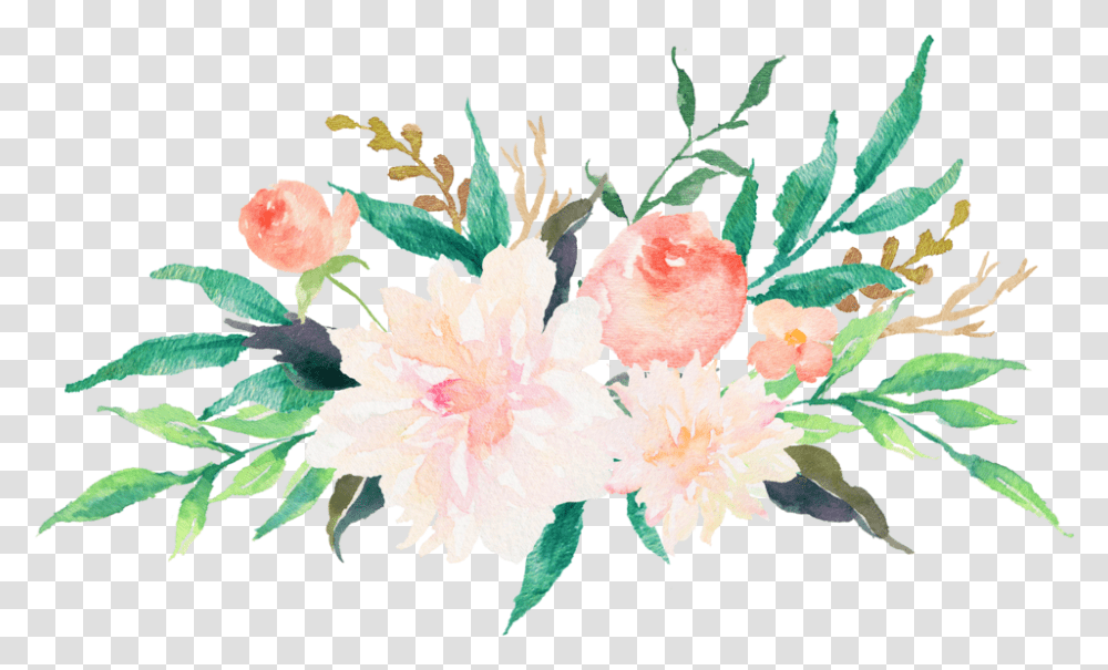 Watercolor Pastel Flowers, Plant, Floral Design, Pattern Transparent Png