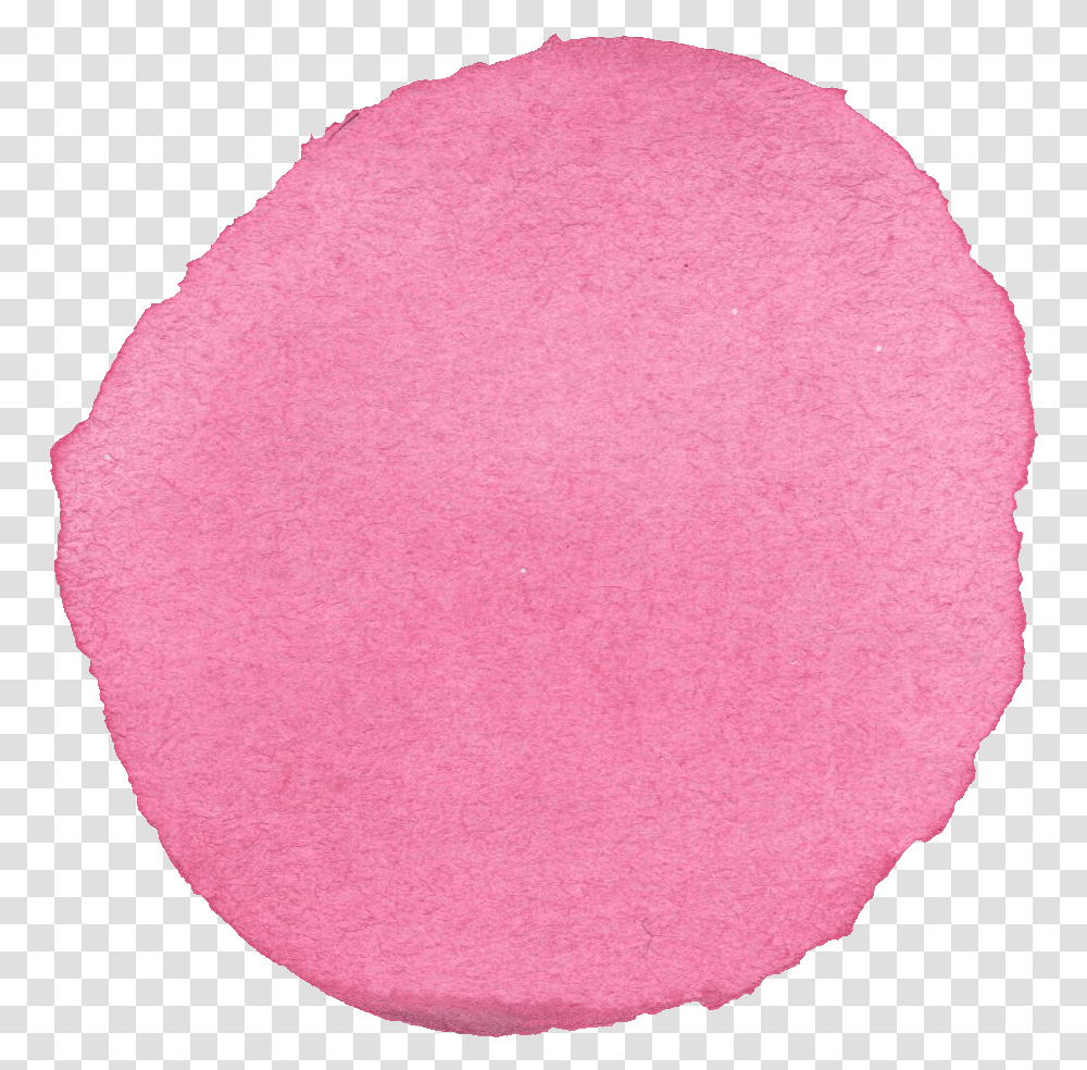 Watercolor Pink Circle Circle, Rug, Petal, Flower, Plant Transparent Png