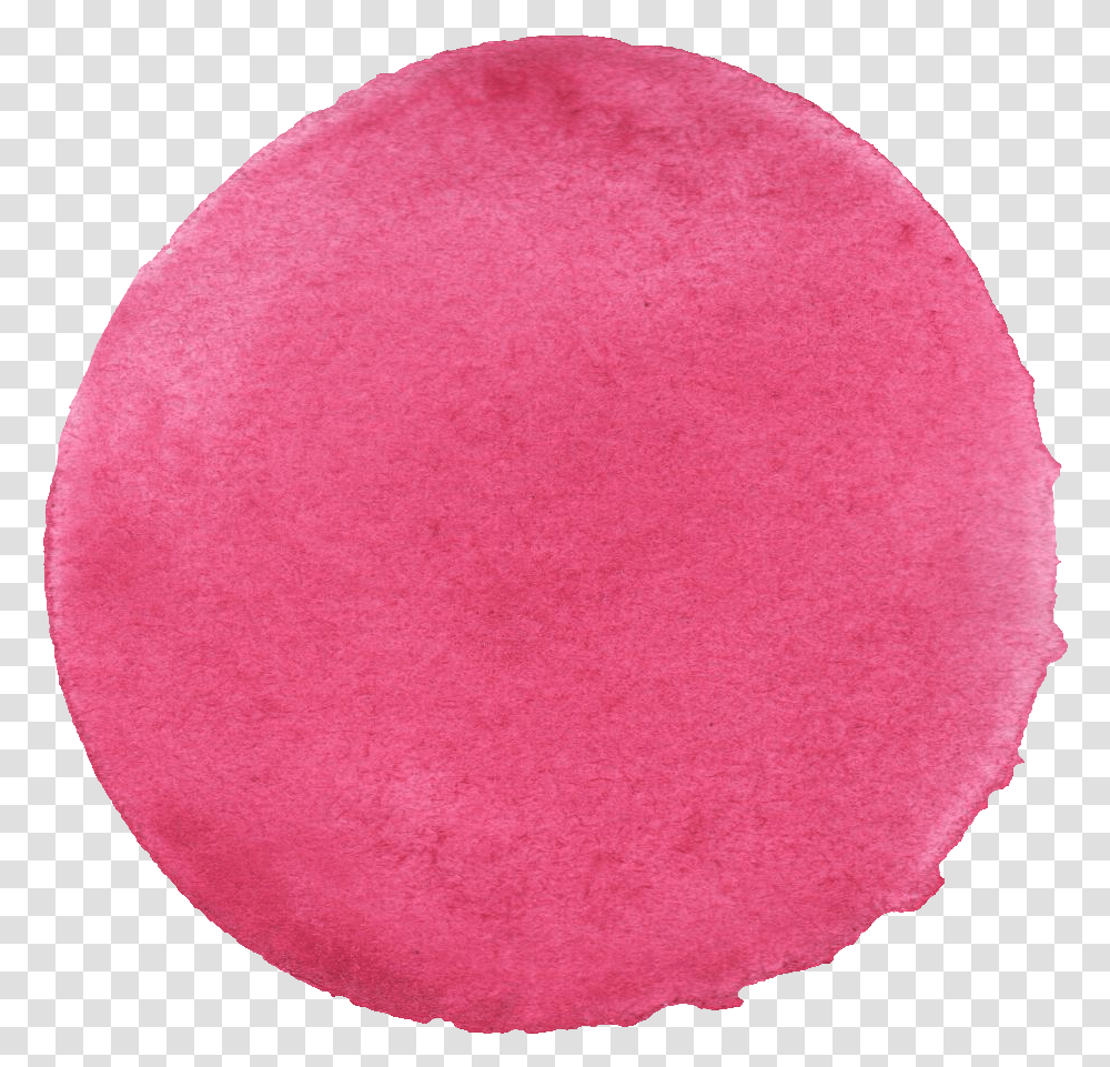 Watercolor Pink Circle Circle, Rug, Sponge, Texture, Canvas Transparent Png