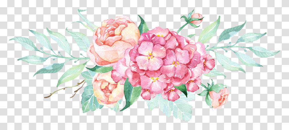 Watercolor Plants Camera With Flowers Transparent Png