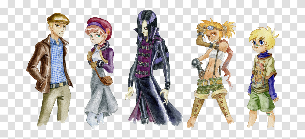 Watercolor Portraits And Faces Rpg, Doll, Toy, Person, Human Transparent Png