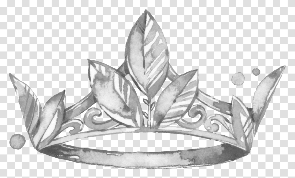 Watercolor Princess Crown, Leaf, Plant, Jewelry, Accessories Transparent Png