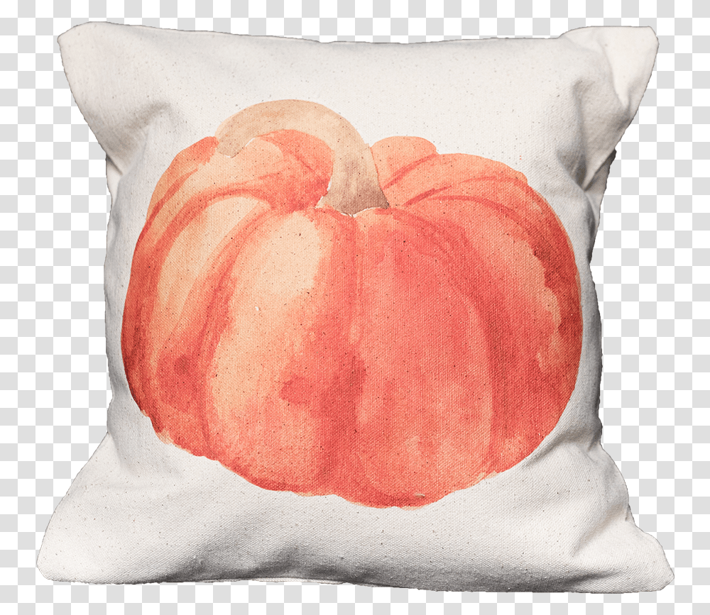 Watercolor Pumpkin Cushion, Pillow, Plant Transparent Png