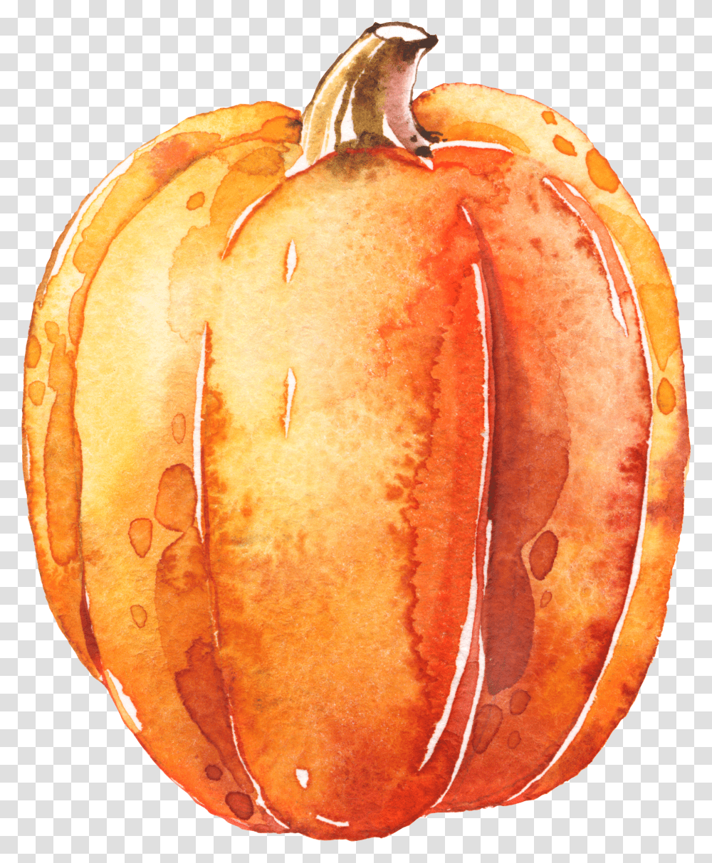 Watercolor Pumpkins Background Watercolor Pumpkin Transparent Png