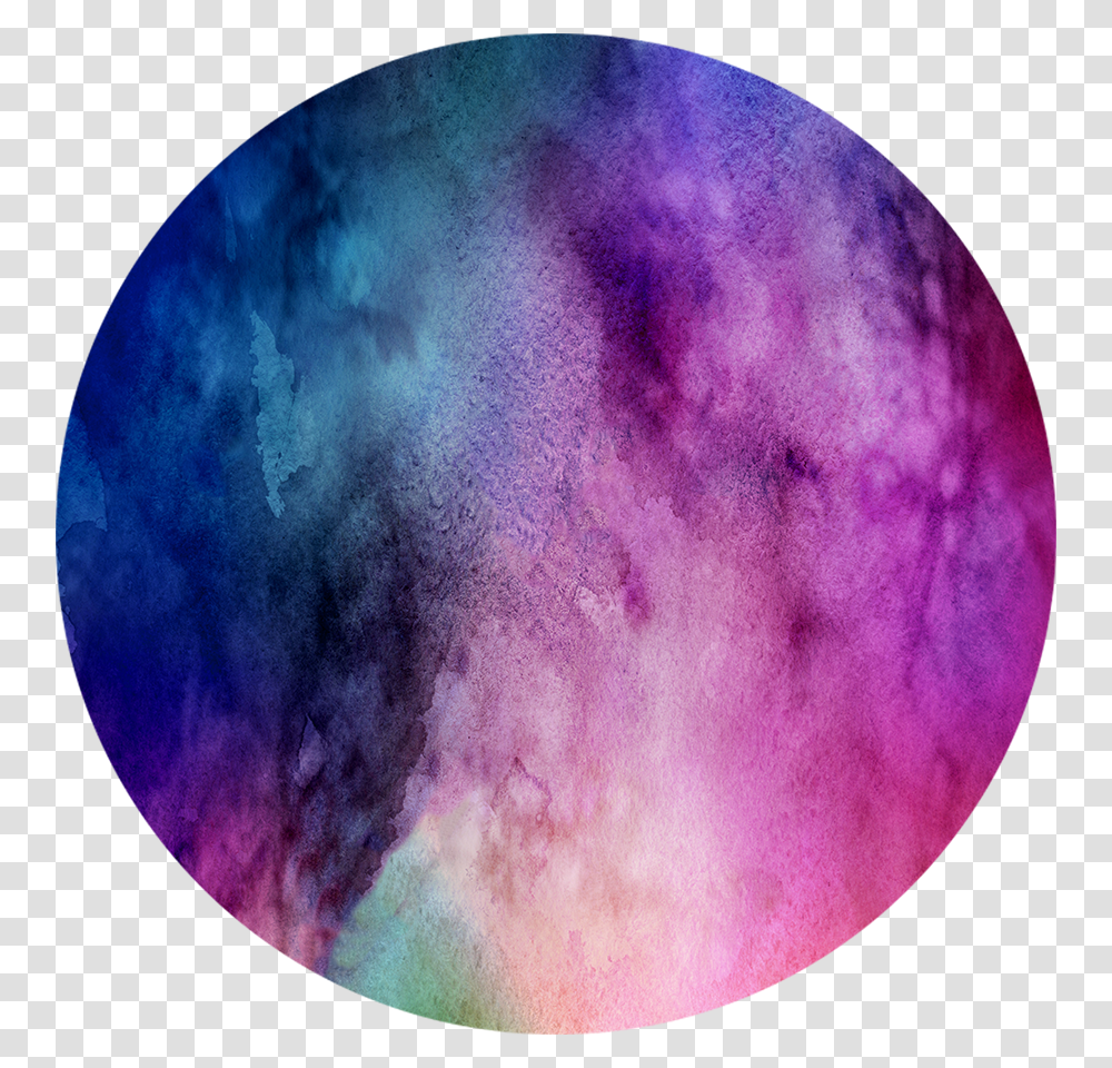 Watercolor Purple Circle, Dye, Smoke Transparent Png