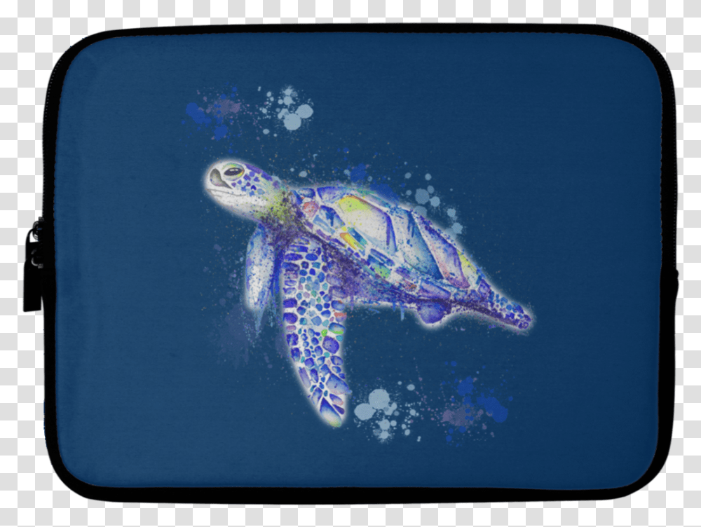 Watercolor Sea Turtle Laptop Sleeves Turtle, Reptile, Sea Life, Animal, Tortoise Transparent Png