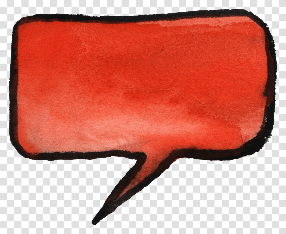 Watercolor Speech Bubbles Red Speech Bubble Vector, Animal, Rug, Mammal, Fish Transparent Png
