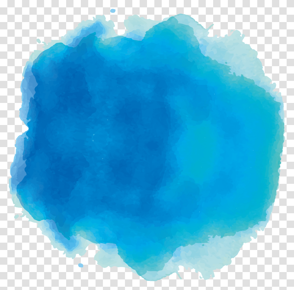 Watercolor Splash Blue Beautiful Cute Kawaii Blue Color Painting, Stain, Purple Transparent Png