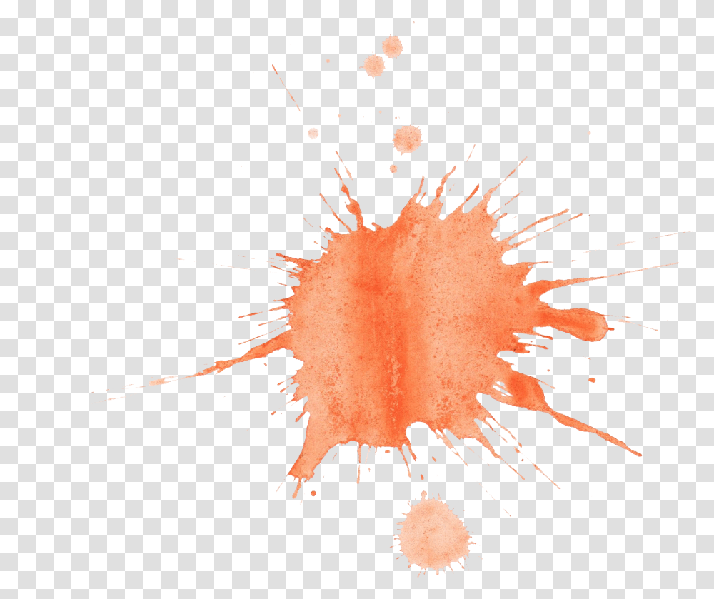 Watercolor Splash Orange Orange Paint Splatter, Stain, Bonfire, Flame, Hand Transparent Png