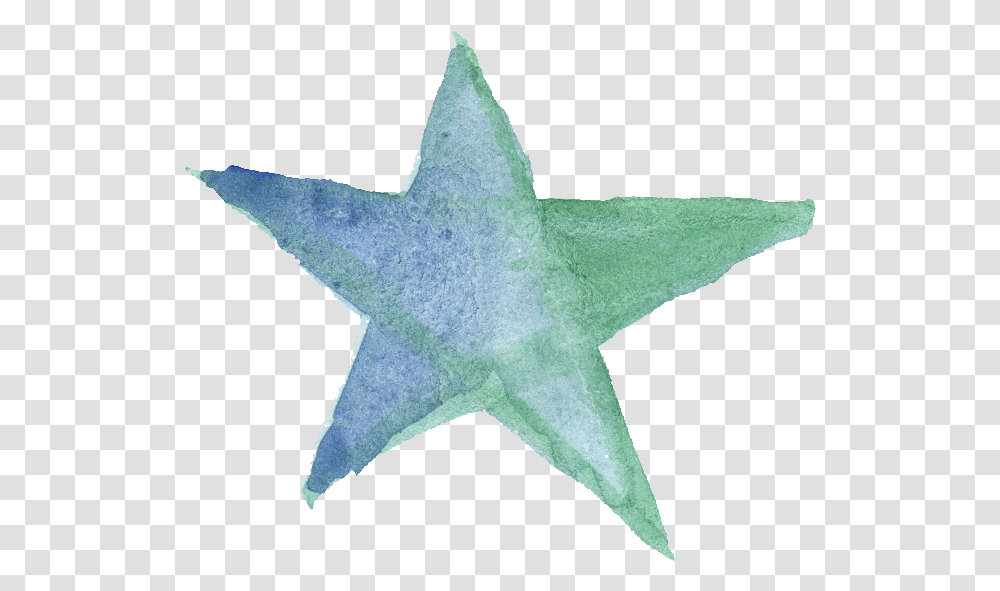 Watercolor Star Onlygfxcom Watercolor Stars, Star Symbol, Cross, Animal, Sea Life Transparent Png