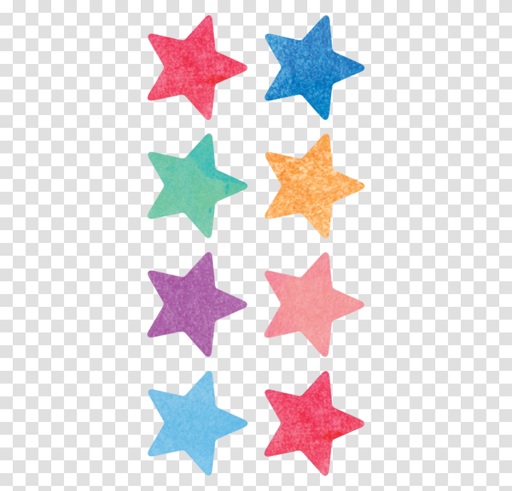 Watercolor Stars Mini Stickers, Star Symbol, Rug Transparent Png