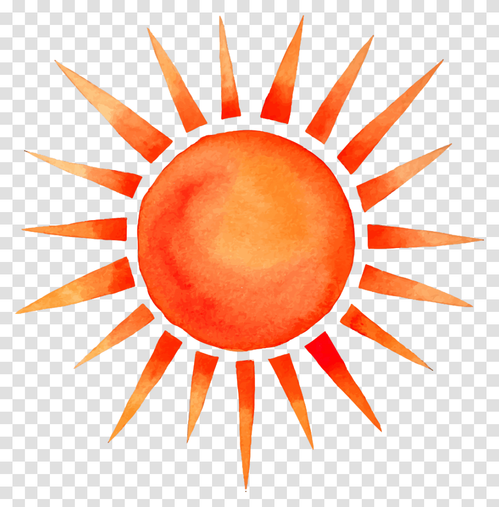 Watercolor Sun, Nature, Outdoors, Sky, Photography Transparent Png