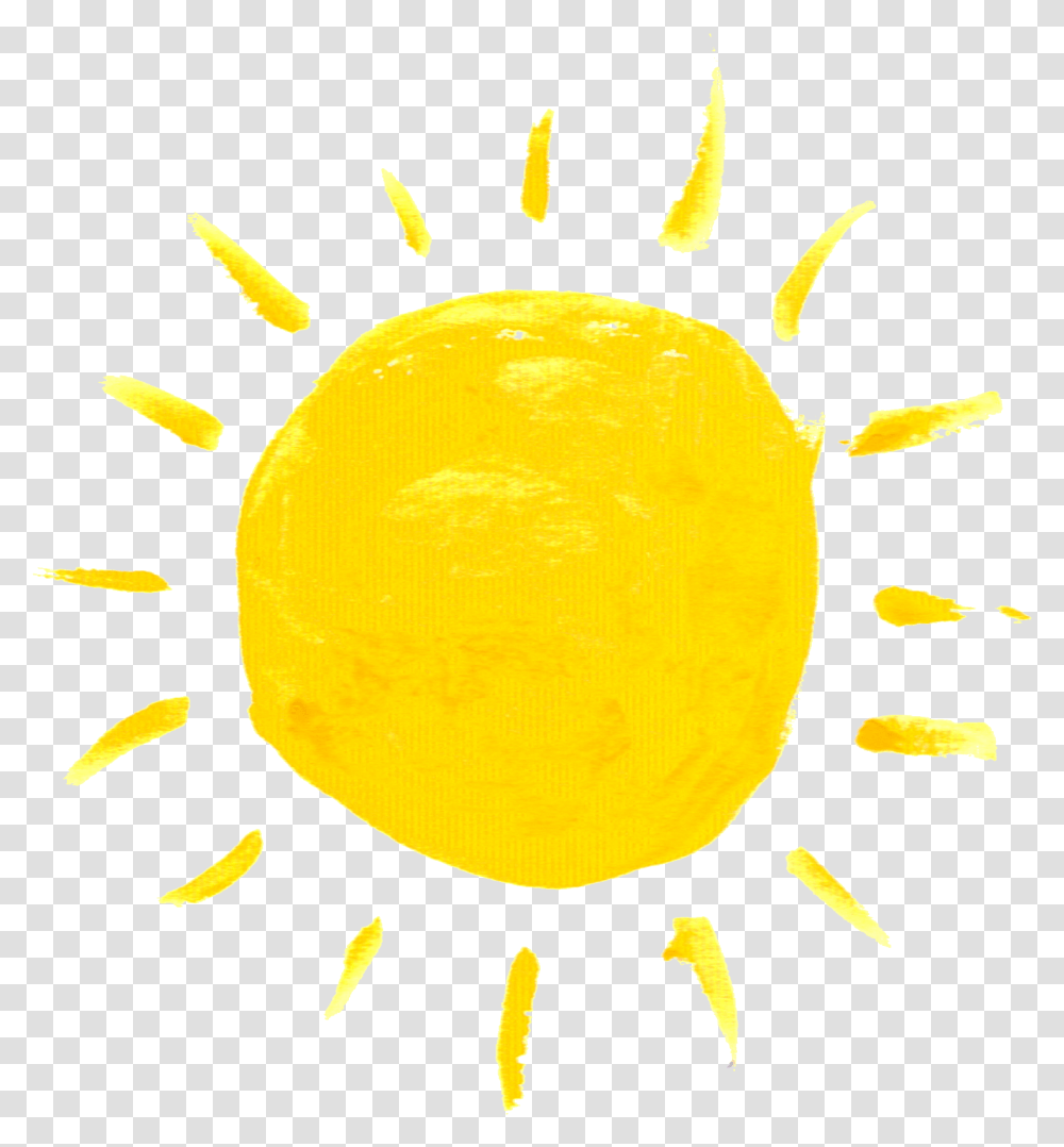 Watercolor Sun Sun Aesthetic, Plant, Produce, Food, Fruit Transparent Png
