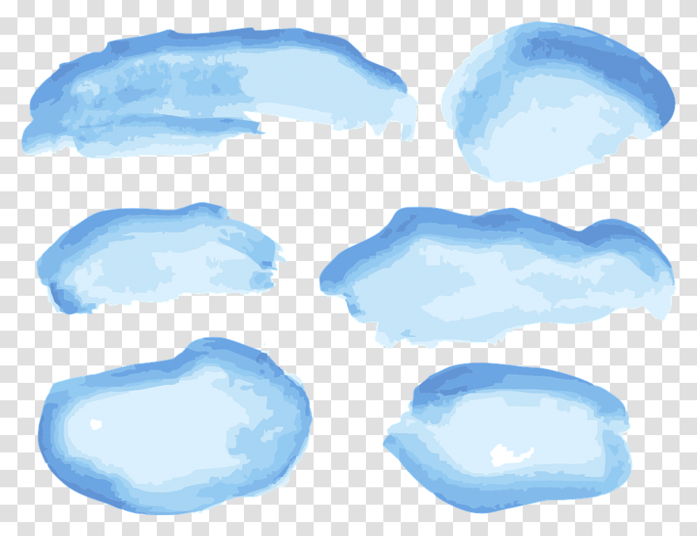 Watercolor The Clouds Sky Free Vector Graphic On Pixabay Illustration, Nature, Outdoors, Snow, Ice Transparent Png