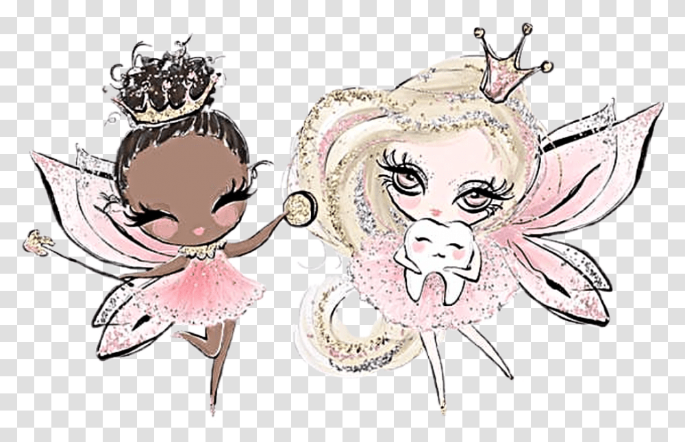 Watercolor Toothfairy Fairy Ballerina Girls Pink Teeth Watercolor Fairy Free, Accessories, Accessory, Jewelry, Art Transparent Png