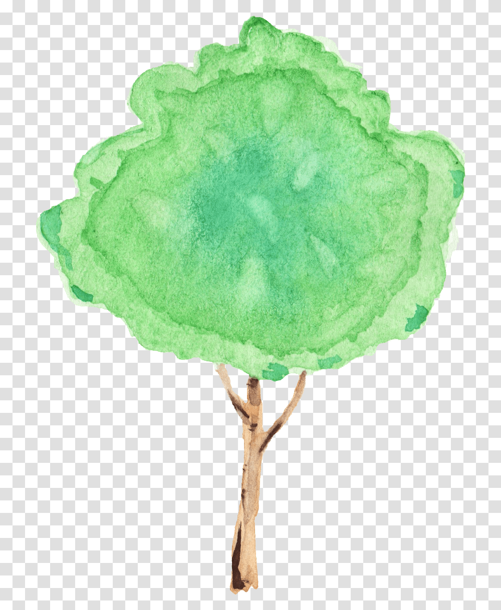 Watercolor Tree Tree, Ball, Balloon, Fungus, Rattle Transparent Png