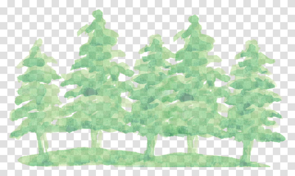 Watercolor Trees No Background, Plant, Rug, Gemstone, Jewelry Transparent Png