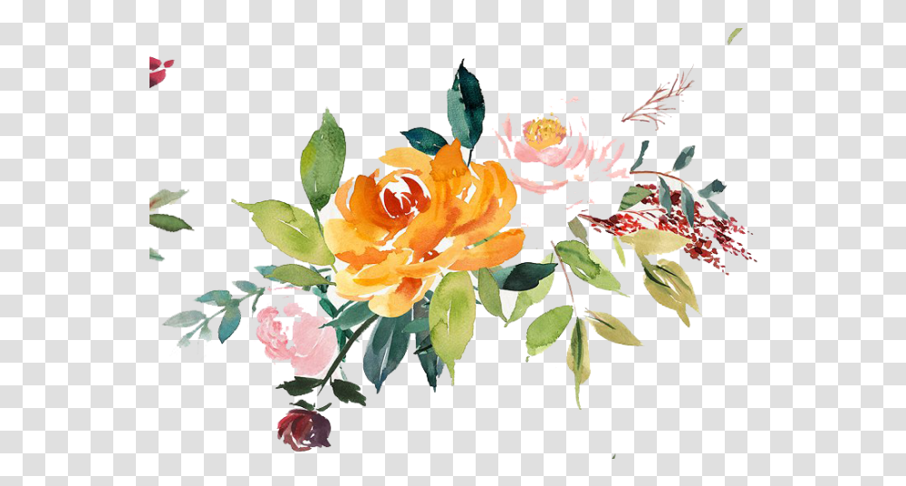 Watercolor Tropical Floral, Floral Design, Pattern Transparent Png