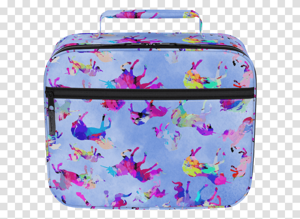 Watercolor Unicorns Lunchbox Briefcase, Luggage, Purse, Handbag, Accessories Transparent Png