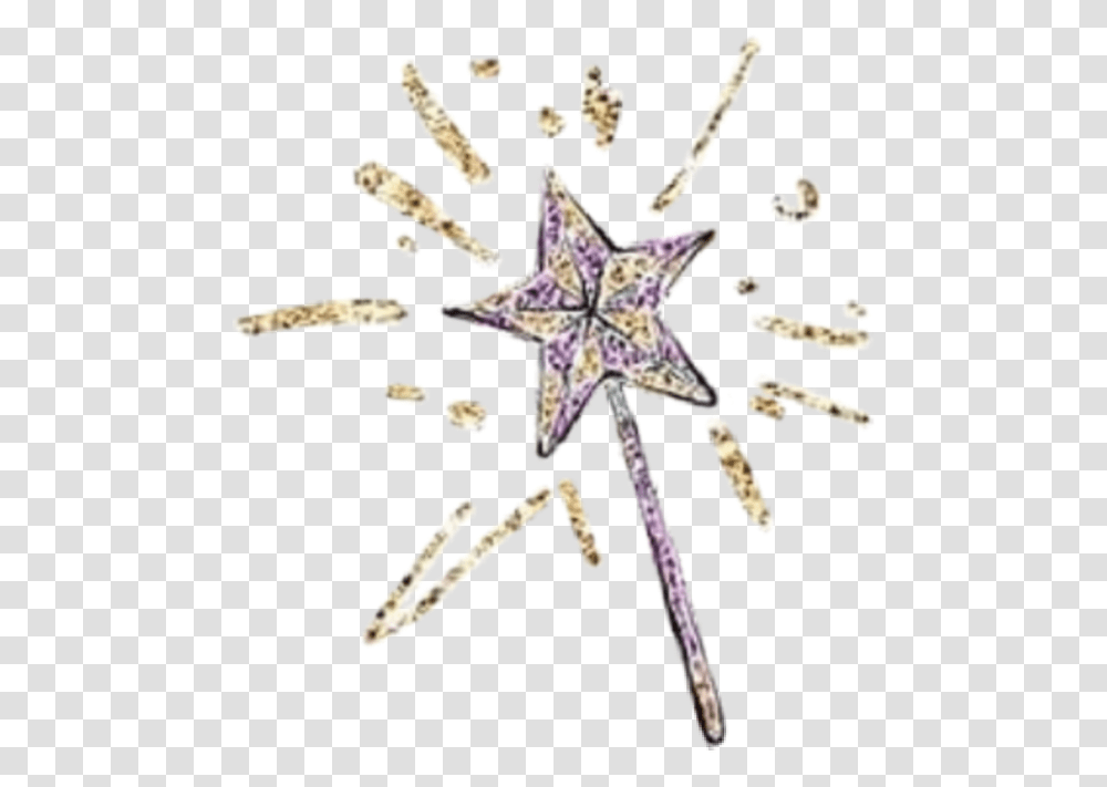 Watercolor Wand Magic Sticker By Stephanie Creative Arts, Star Symbol Transparent Png